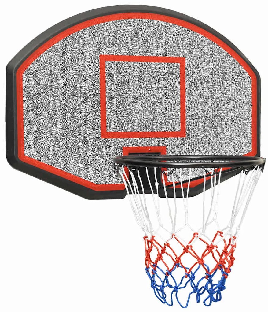 vidaXL Ταμπλό Μπασκέτας Μαύρο 71x45x2 εκ. από Πολυαιθυλένιο