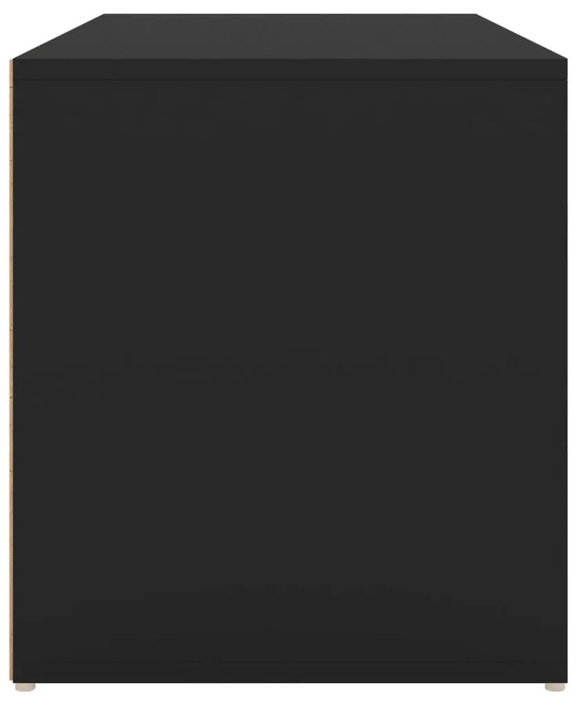 Έπιπλο Χολ / Εισόδου Μαύρο 80 x 40 x 45 εκ. από Μοριοσανίδα - Μαύρο