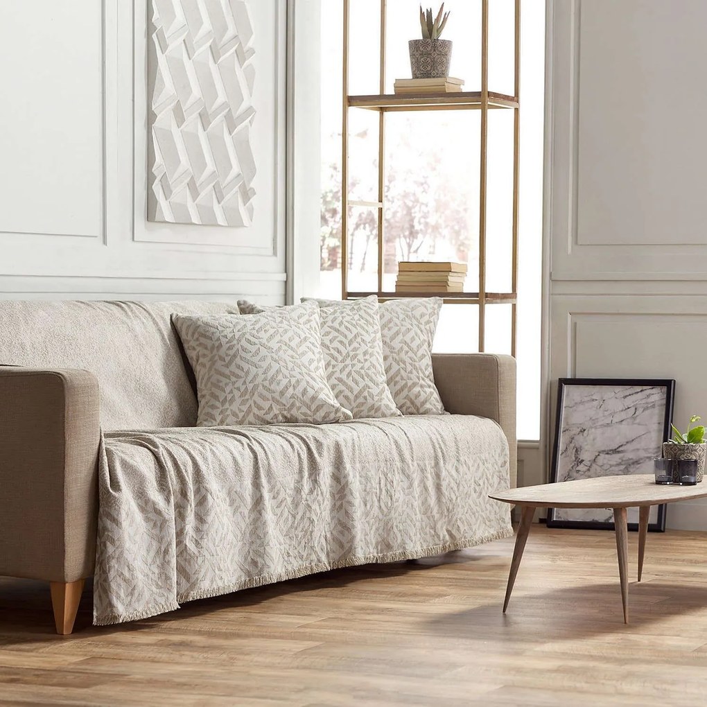 Ριχτάρι 658/05 Εκρού Gofis Home Πολυθρόνα 180x180cm Cotton-Polyester