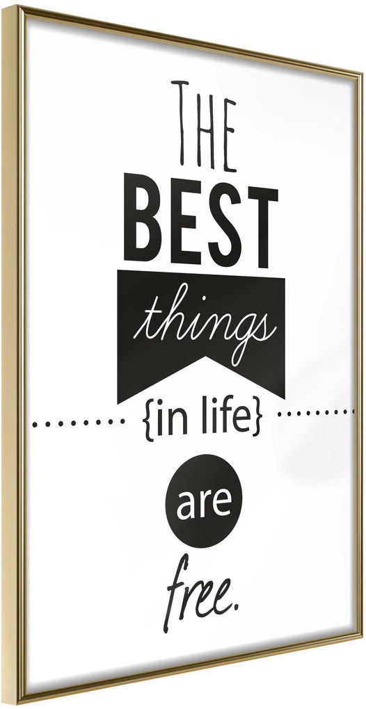 Αφίσα - The Best Things  - 20x30 - Χρυσό - Χωρίς πασπαρτού