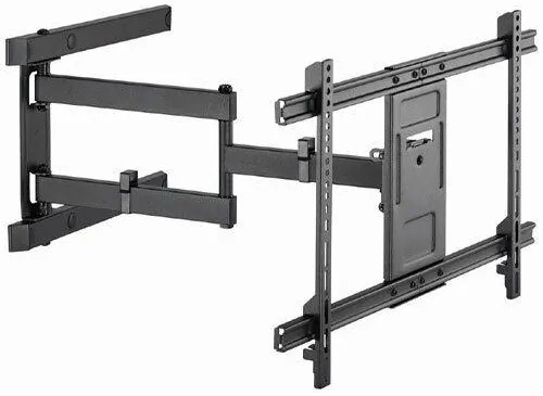 Gembird WM-80ST-05 Βάση Τηλεόρασης Τοίχου με Βραχίονα έως 80" και 50kg Μαύρο