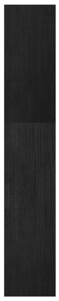 vidaXL Βιβλιοθήκη/Διαχωριστικό Χώρου Μαύρο 40x30x167,5 εκ. Ξύλο Πεύκου