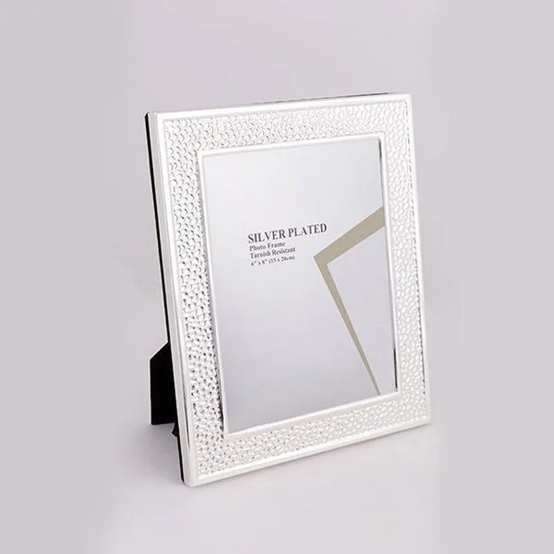 Κορνίζα Μεταλλική Επάργυρη 756-10044 10x15cm Silver Estheti Home Metal