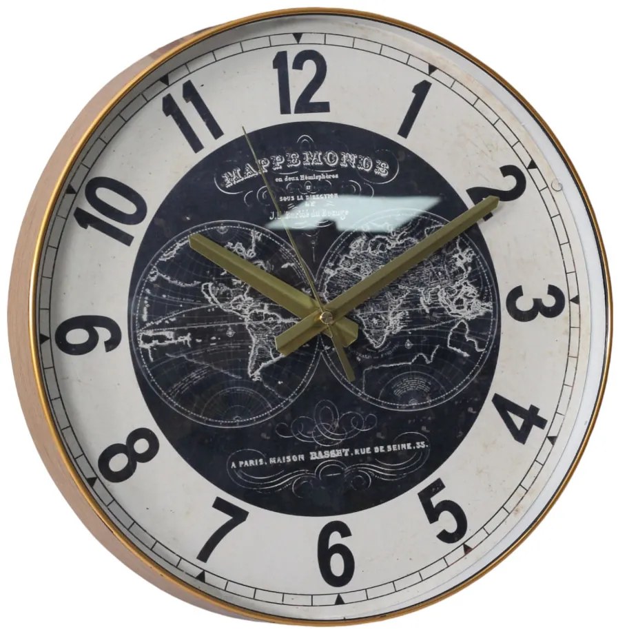 Ρολόι Τοίχου Υδρόγειος Πλαστικό 30cm ANKOR