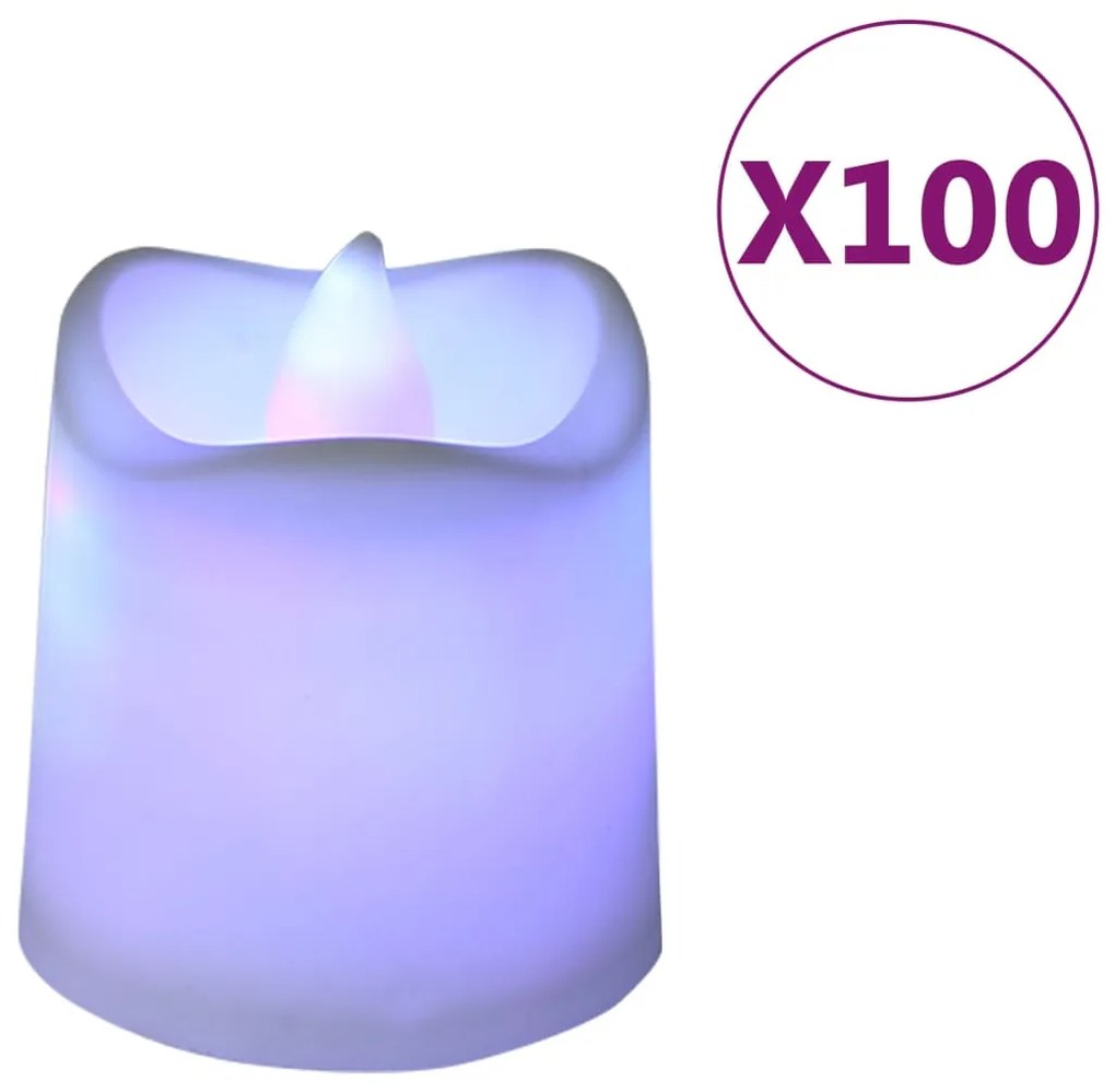 vidaXL Ρεσώ Χωρίς Φλόγα Ηλεκτρικά LED 100 τεμ. Πολύχρωμα