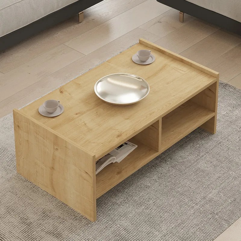 ΤΡΑΠΕΖΙ ΣΑΛΟΝΙΟΥ TIENA PAKOWORLD ΣΕ OAK ΑΠΟΧΡΩΣΗ 90X50X35ΕΚ