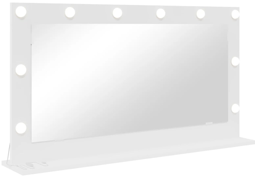 vidaXL καθρέφτης Vanity με LED Φώτα Λευκό 100x55x18 εκ.