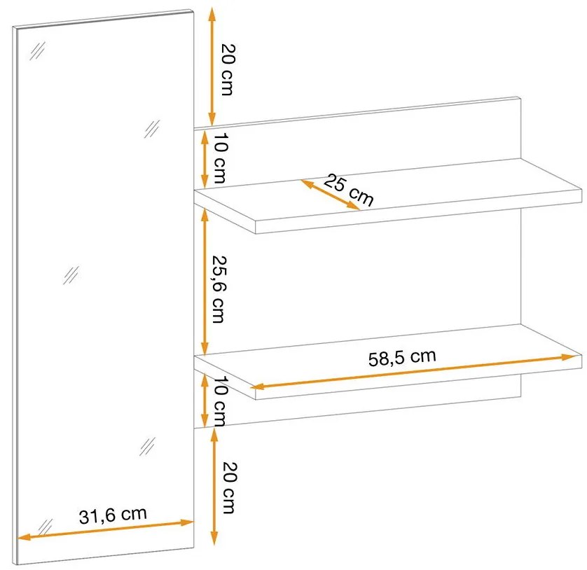 Swap XIX Σύνθεση Καφέ δρυς 280x180x40
