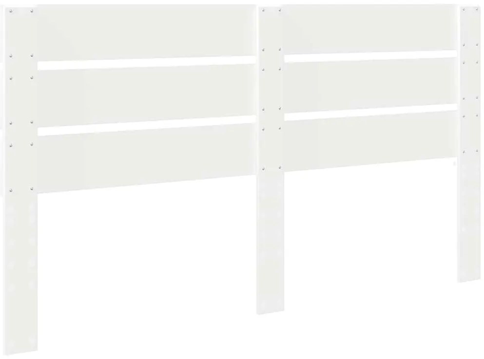 vidaXL Κεφαλάρι με κεφαλάρι Λευκό 200 cm Επεξεργασμένο ξύλο