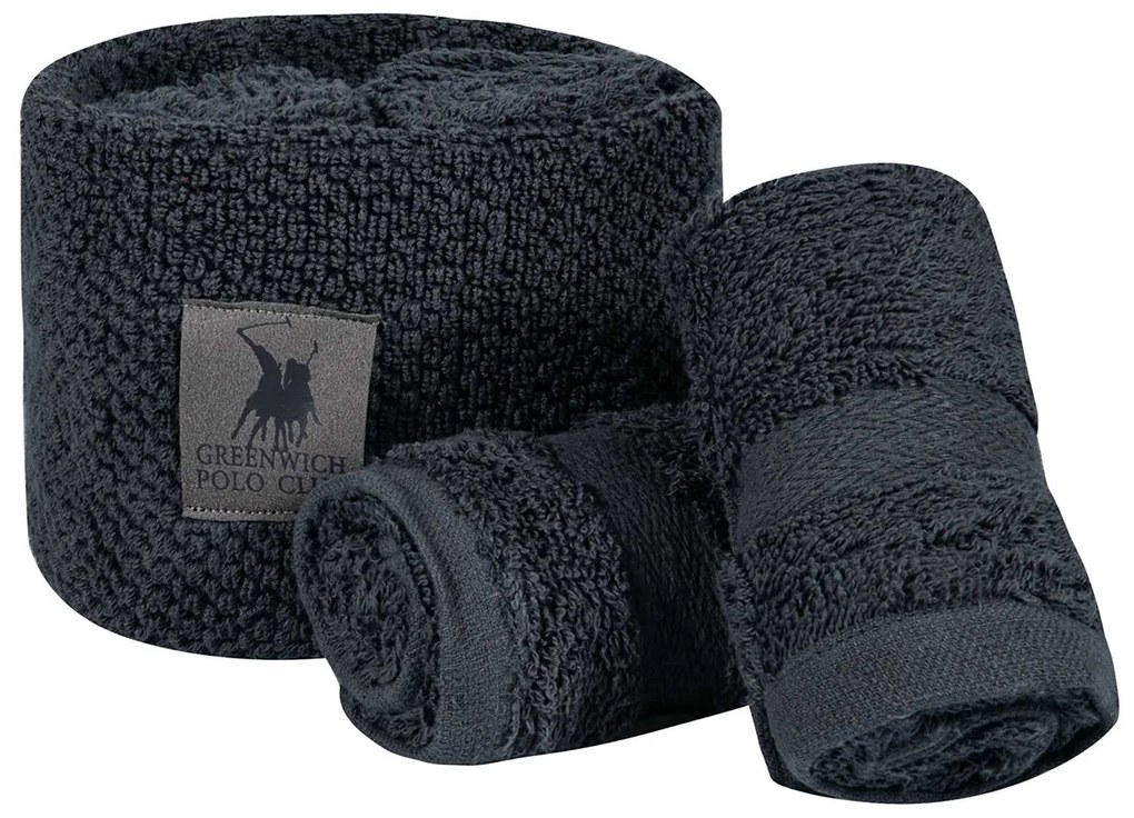Πετσέτες Δώρου (Σετ 4τμχ) Greenwich Polo Club Essential 4106 D.Grey