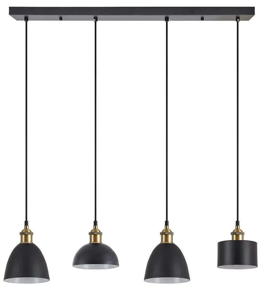 Φωτιστικό Οροφής - Ράγα Magnum Flex 77-8972 85x20x300cm 4xE27 60W Black-Bronze Homelighting