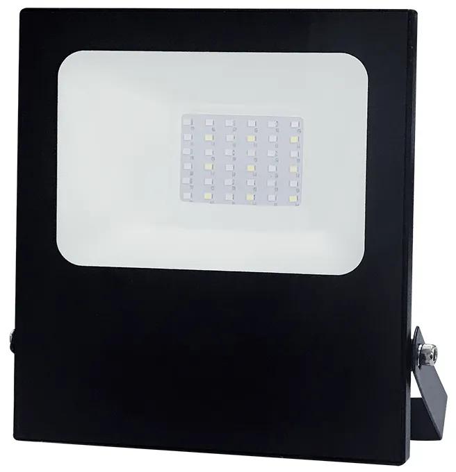 BLACK LED SMD FLOOD LUMINAIRE IP66 30W RGBW 230V