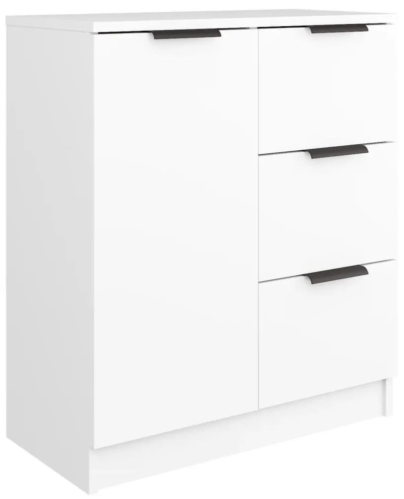 Συρταριέρα Λευκή 60 x 30 x 70 εκ. από Επεξεργασμένο Ξύλο - Λευκό