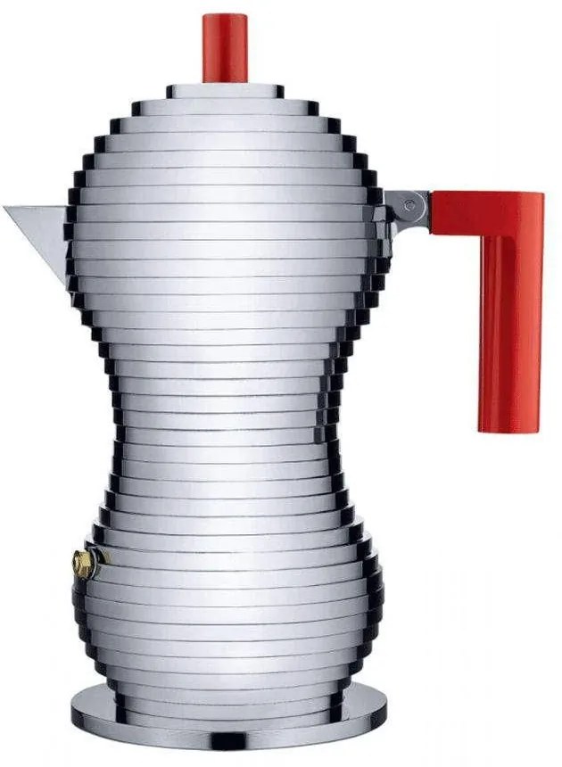Καφετιέρα Espresso Pulcina MDL02/3 R 150ml Red Alessi Aluminium