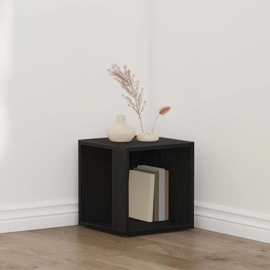 vidaXL Γωνιακά ράφια Μαύρη δρυς 33 x 33 x 34.5 cm Επεξεργασμένο ξύλο