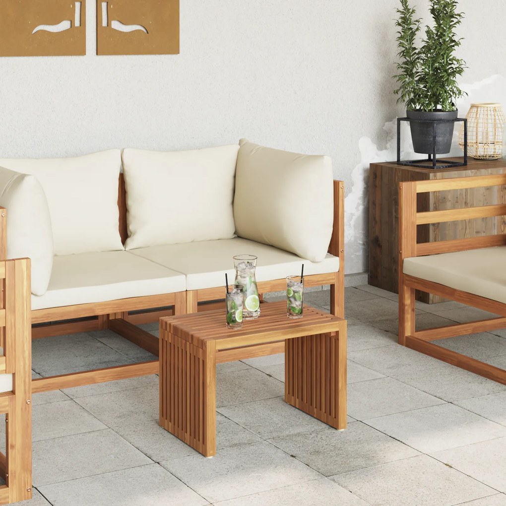 vidaXL Πλευρικό Τραπέζι Κήπου 50x32.5x35 cm από Σοβαρή Ξυλεία Τικ