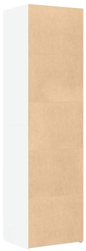 vidaXL Ντουλάπι Λευκό 50x42,5x185 εκ. από Επεξεργασμένο Ξύλο