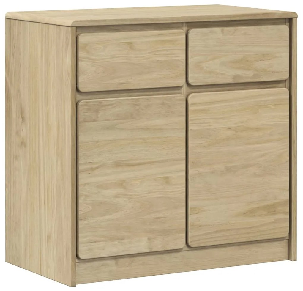 vidaXL Ντουλάπι SAUDA Δρυς 80x43x75,5 εκ. από Μασίφ Ξύλο Πεύκου