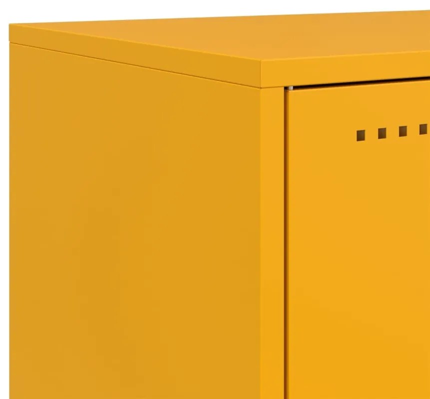 Έπιπλο Τηλεόρασης Μουσταρδί Κίτρινο 68x39x60,5 εκ. από Ατσάλι - Κίτρινο