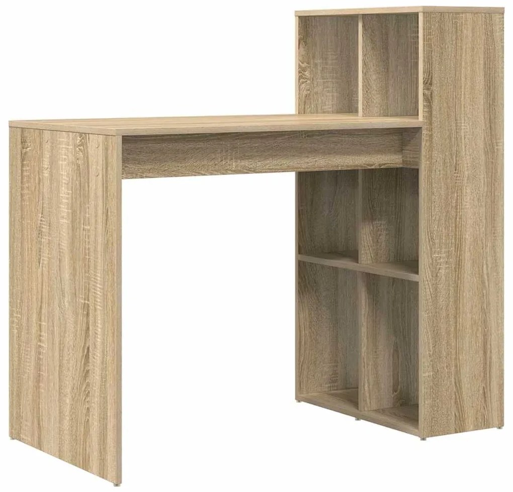 vidaXL Γραφείο Sonoma Δρυς 108 x 55 x 103.5 εκ Επεξεργασμένο ξύλο