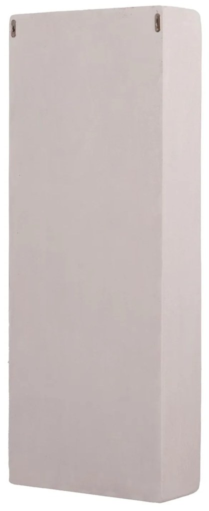 ΡΑΦΙΕΡΑ ΤΟΙΧΟΥ ΣΕΙΡΑ SANTORINI  MDF ΣΕ ΥΠΟΛΕΥΚΟ ΧΡΩΜΑ 47,5x18x120Υεκ.