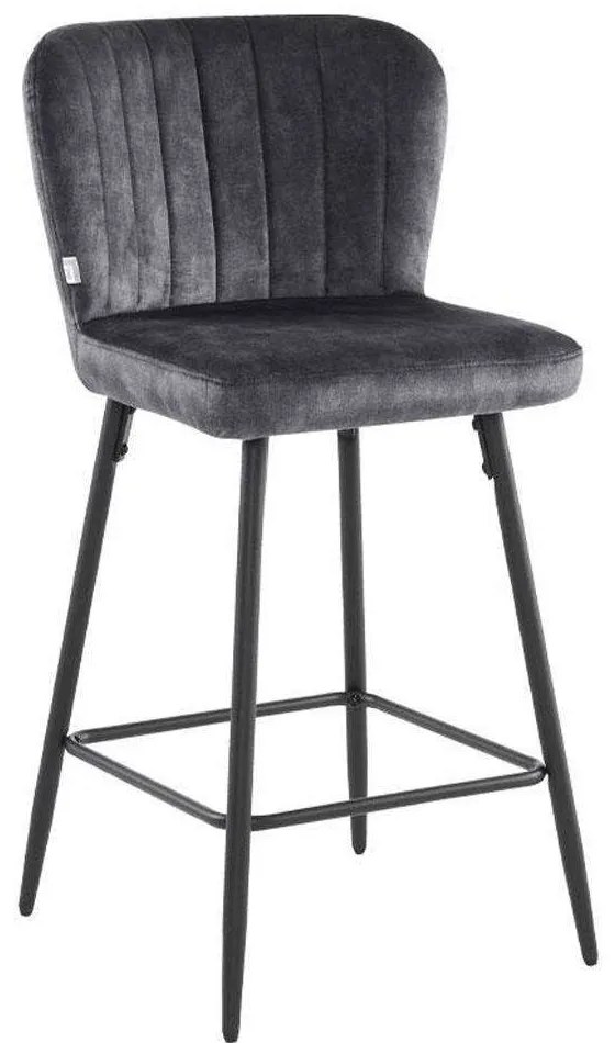 Σκαμπό Bar 380-223-017 51x54x94cm Anthracite