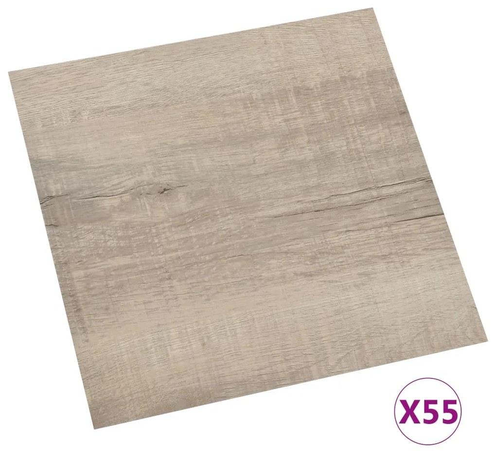 ΔΑΠΕΔΟ ΑΥΤΟΚΟΛΛΗΤΟ TAUPE 55 ΤΕΜ. 5,11 Μ² ΑΠΟ PVC 324650