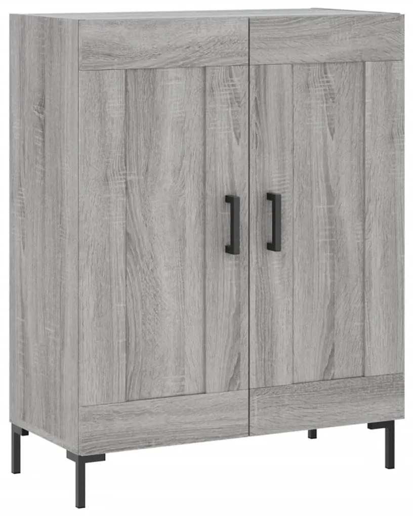 vidaXL Ντουλάπι Γκρι Sonoma 69,5 x 34 x 180 εκ. Επεξεργασμένο Ξύλο
