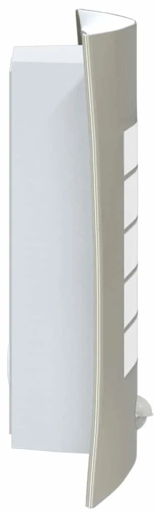 vidaXL Εξωτερικά Φωτιστικά Τοίχου 2 pcs Ασημί 23.5 x 10.5 x 26 εκ