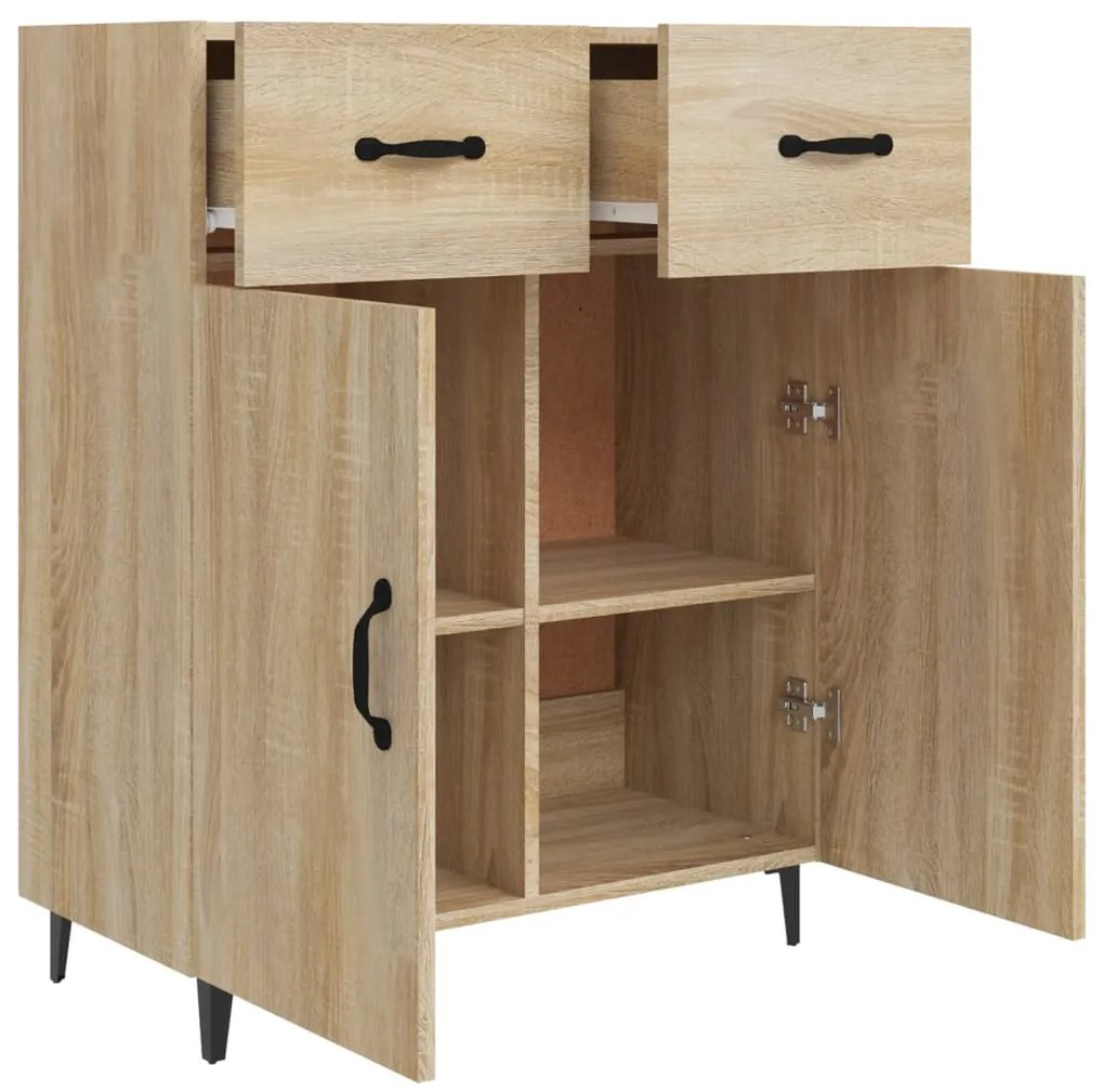 vidaXL Ντουλάπι Sonoma Δρυς 69,5 x 34 x 90 εκ. από Επεξεργασμένο Ξύλο