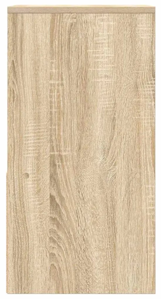 vidaXL Κομοδίνα με συρτάρι 2 τεμ. Sonoma Δρυς 35x34x66,5 εκ.