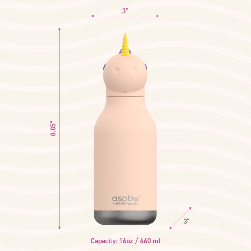 ΜΠΟΥΚΑΛΙ ΘΕΡΜΟΣ 460ml BESTIE UNICORN ASOBU