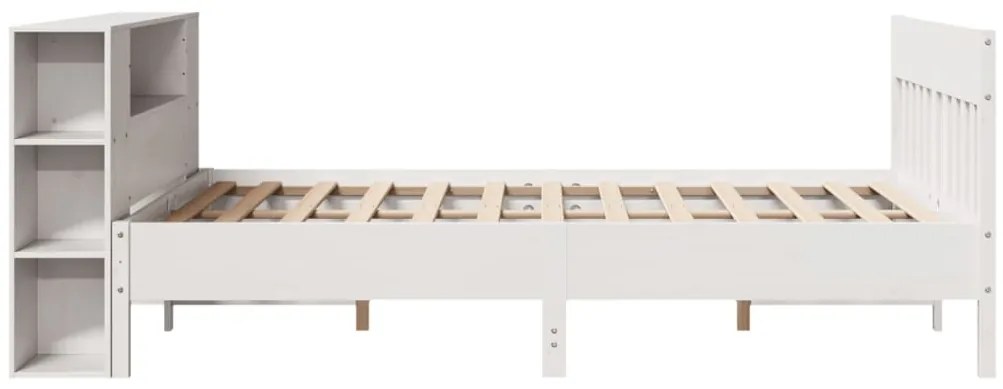 vidaXL Κρεβάτι Βιβλιοθήκη Χωρίς Στρώμα 120x200 εκ Μασίφ Ξύλο Πεύκο