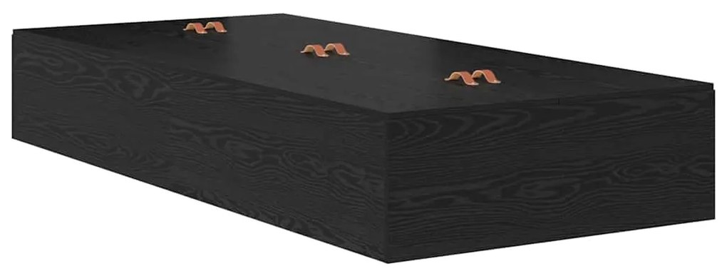 vidaXL Σκελετός Κρεβατιού Μαύρη δρυς 200 x 100 x 31.5 εκ.