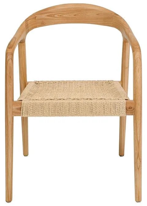 Καρέκλα Willow απο Μασίφ Ξύλο Ash με Μπράτσα σε Φυσικό χρώμα 56x56x78 εκ. 2αδα 56x56x78 εκ.