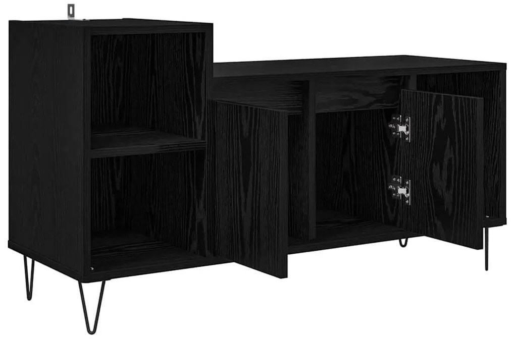 vidaXL Ντουλάπι TV Μαύρη Οξυά 100 x 35 x 55 εκ Επεξεργασμένο ξύλο