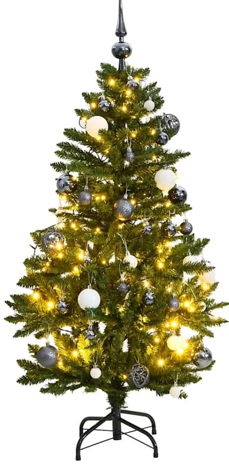 vidaXL Χριστουγεν. Δέντρο Τεχνητό Αρθρωτό με 150 LED & Μπάλες 120 εκ.