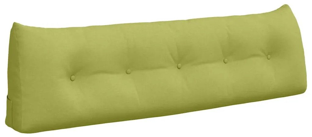 vidaXL Μαξιλάρι Πλάτης Ανοιχτό Πράσινο 160 x 24 x 50 εκ ύφασμα