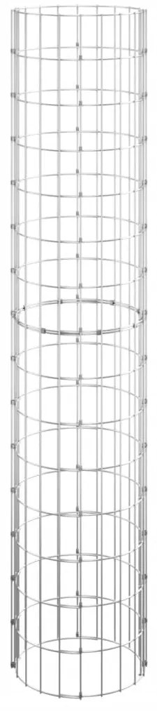 vidaXL Συρματοκιβώτιο-Γλάστρα Υπ. 3 τεμ Κυκλική Ø30x150εκ Γαλβ Χάλυβας