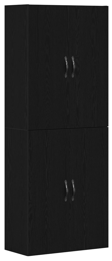 vidaXL Ντουλάπες 2 τμχ σε Μαύρη Δρυς 69,5x34x180 εκ. - Επεξεργασμένο Ξύλο