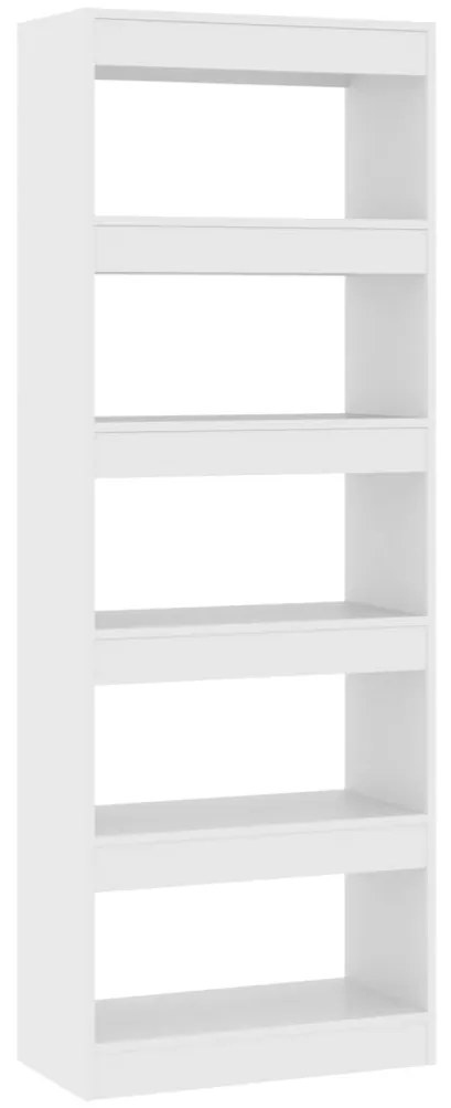 vidaXL Βιβλιοθήκη/Διαχωριστικό Χώρου Λευκό 60x24x155 εκ. Επεξ. Ξύλο