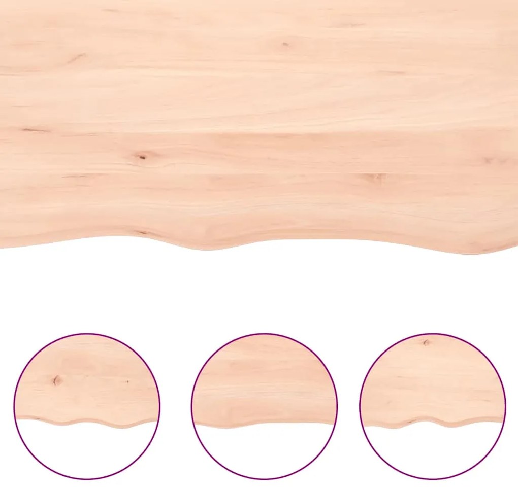 vidaXL Ράφι Τοίχου 40x50x(2-4) εκ. από Ακατέργαστο Μασίφ Ξύλο Δρυός