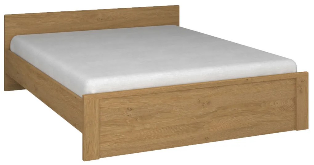 Κρεβάτι Pavi Διπλό Βελανιδιά χωρίς πάτωμα 160x200cm