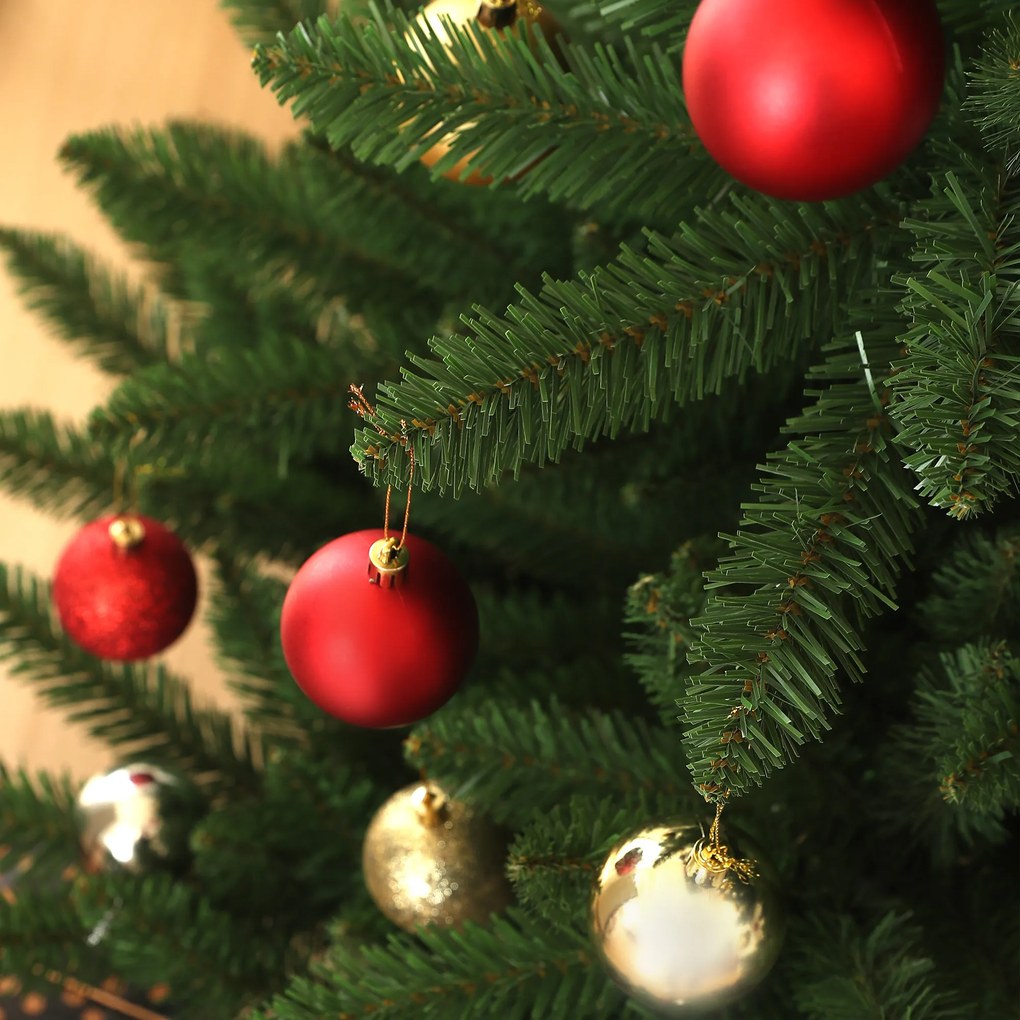 Χριστουγεννιάτικο δέντρο HOMCOM, Nordmann, ρεαλιστικό, φαρδύ &amp; πλούσιο, 180 x Φ120 cm, πράσινο