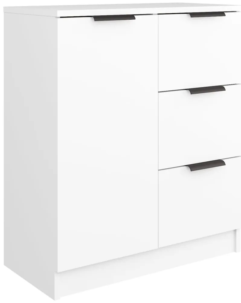 vidaXL Ντουλάπια 2 τεμ. άσπρο 60x30x70 εκ. Επεξεργασμένο Ξύλο