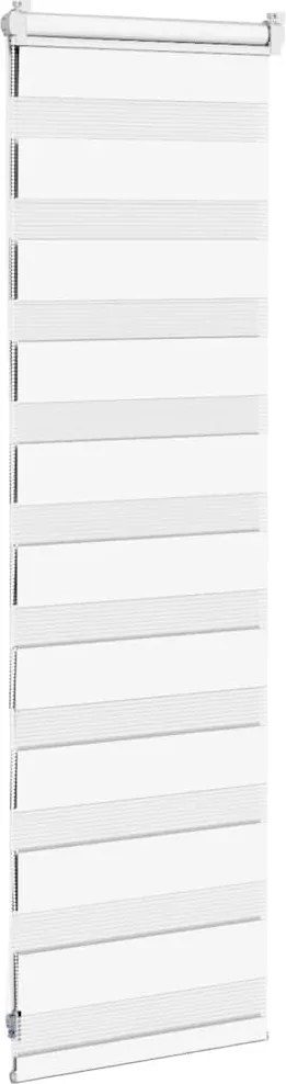 vidaXL Ζέβρα τυφλή Λευκό Πλάτος υφάσματος 35,9 εκ. Πολυεστέρας