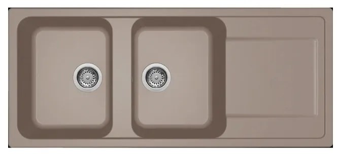 Νεροχύτης κουζίνας LIFE 500 Tortora 43 ELLECI 116x50cm