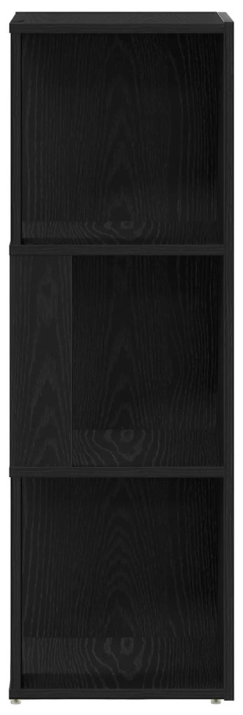 vidaXL Γωνιακό Ντουλάπι Μαύρο Δρυς 33x33x100 cm Επεξεργασμένο Ξύλο