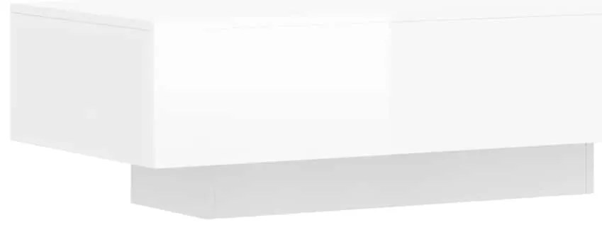 vidaXL Τραπεζάκι Σαλονιού Γυαλ. Λευκό 100x49,5x31 εκ. Επεξεργ. Ξύλο