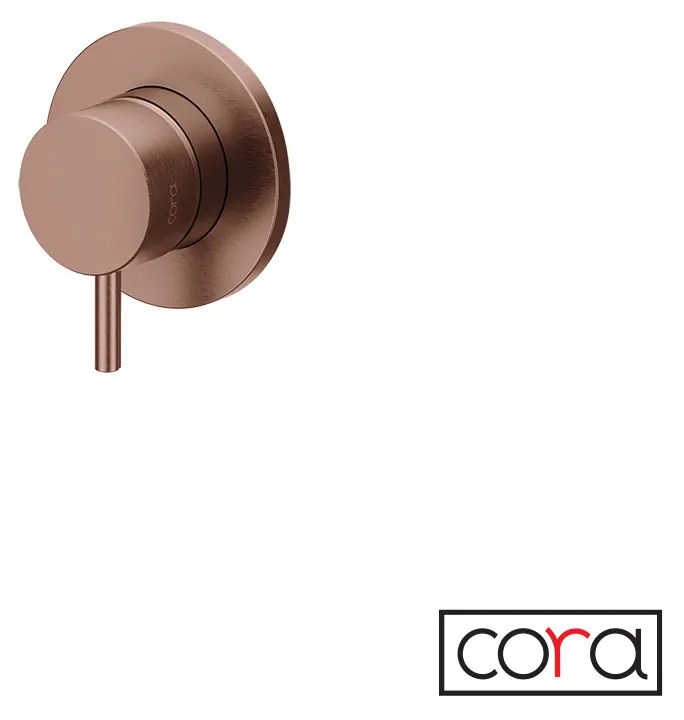 Εκτροπέας 2 ή 3 εξόδων για εντοιχισμένο σύστημα ντουζιέρας, Cosmo PVD Rose Gold Brushed Inox 6151-811